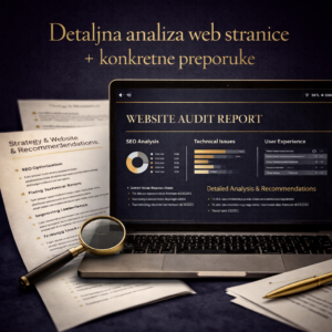 Detaljna analiza web stranice + konkretne preporuke