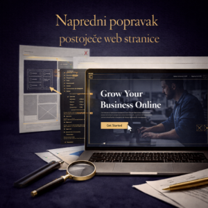 Napredni popravak postojeće web stranice