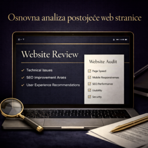 Osnovna analiza postojeće web stranice