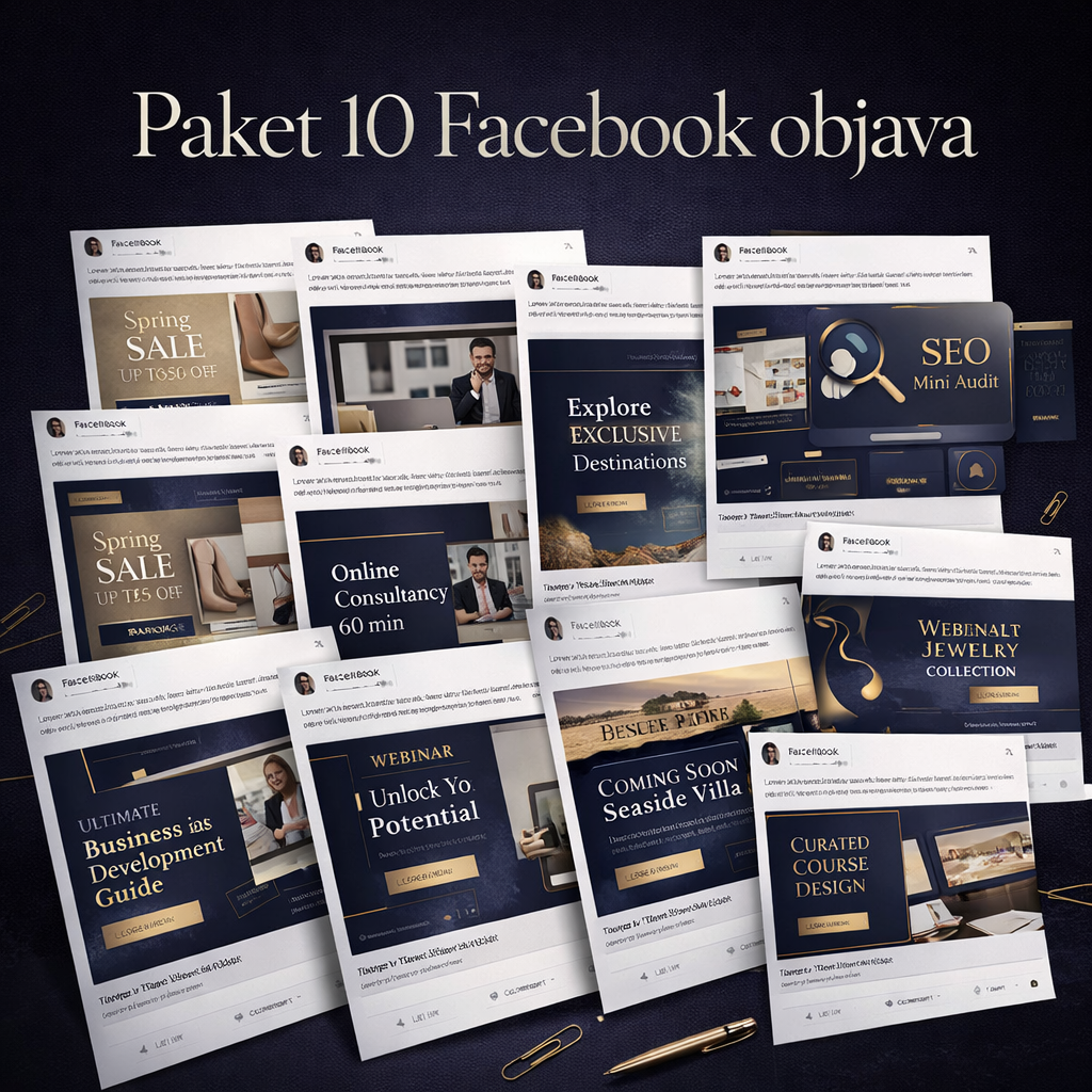 Paket 10 Facebook objava