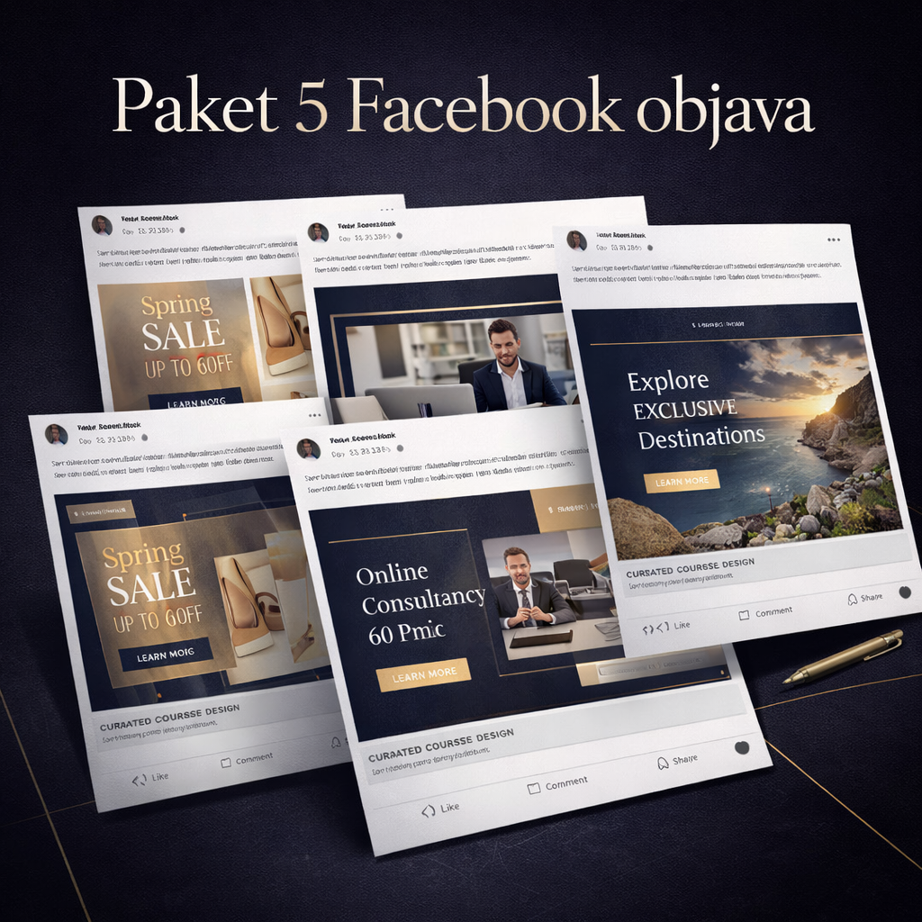 Paket 5 Facebook objava