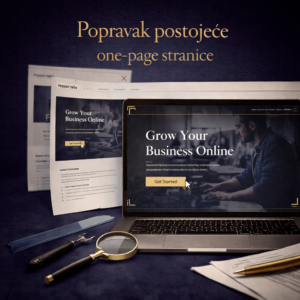 Popravak postojeće one-page stranice